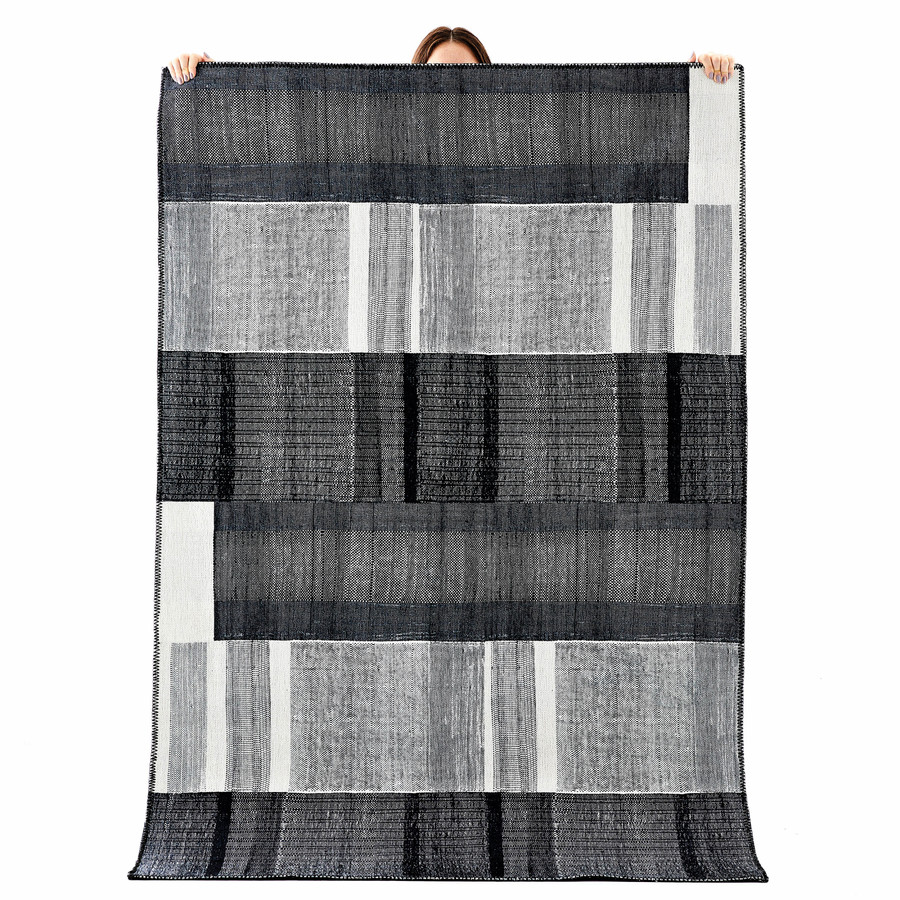 Kaşmir Halı Dekoratif Art Trend Deep Black 80x150 cm