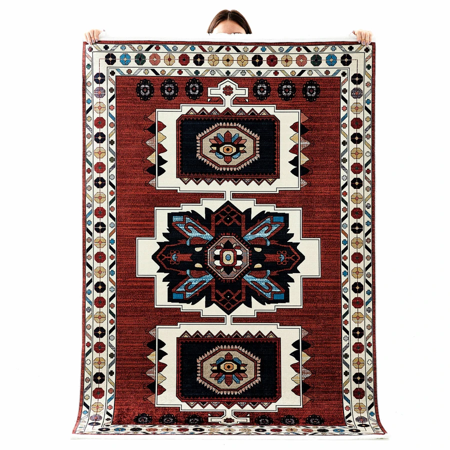 Kaşmir Halı Dekoratif Art Türkmen Village 80x300 cm