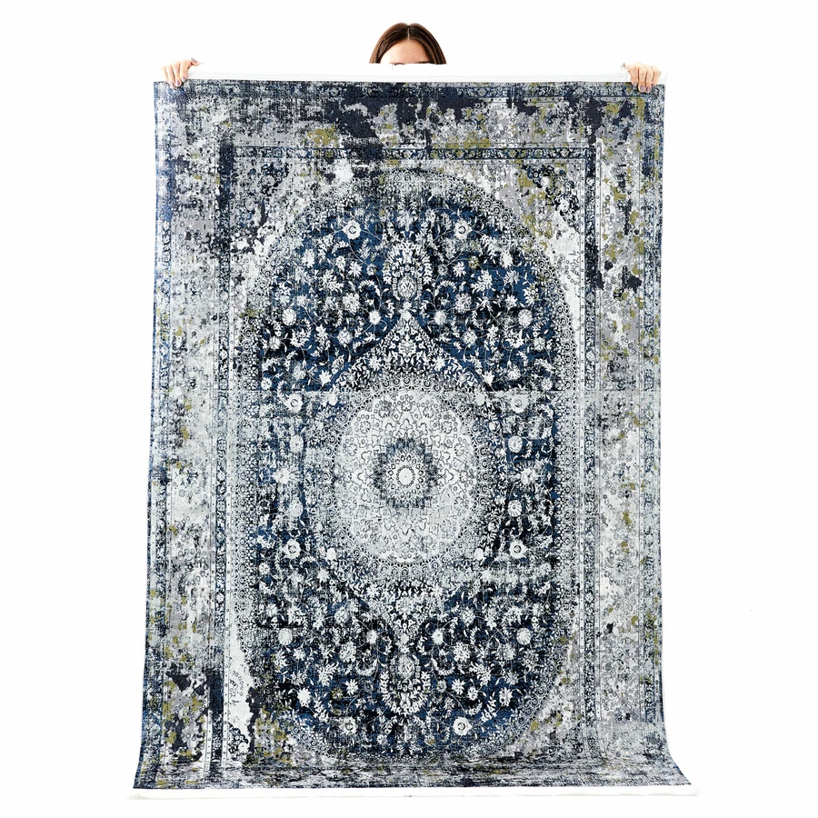 Kaşmir Halı Dekoratif Art Retro Madalyon 120x180 cm