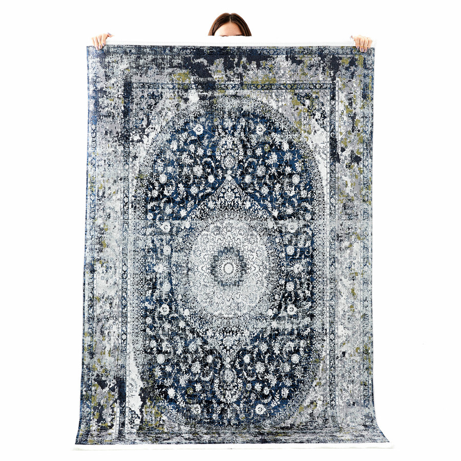 Kaşmir Halı Dekoratif Art Retro Madalyon 200X300 cm