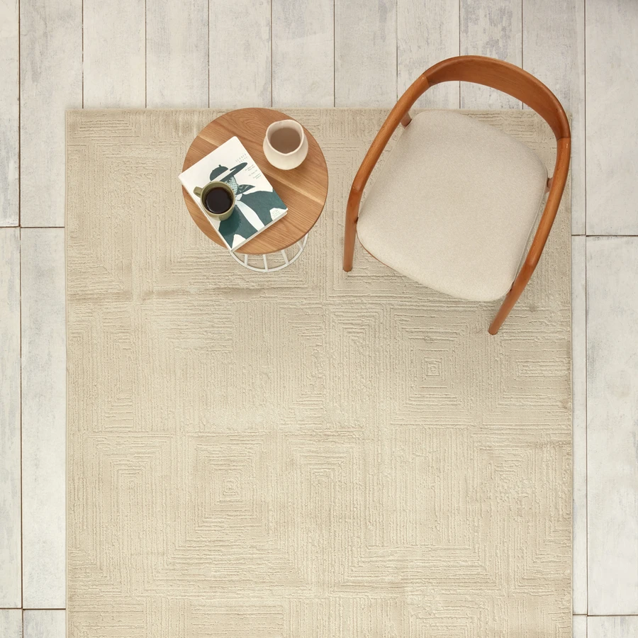Kaşmir Halı 7/24 Noble Dune White 80x300 cm