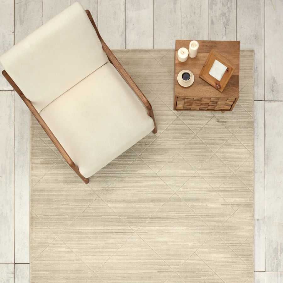 Kaşmir Halı 7/24 Noble Lorton White 160x230 cm