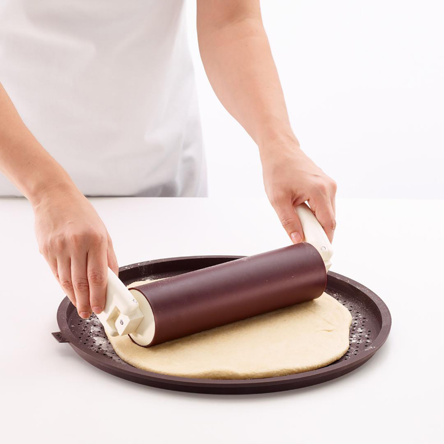 Lekue Kahverengi Yuvarlak Pizza Altlığı - 14X36Cm