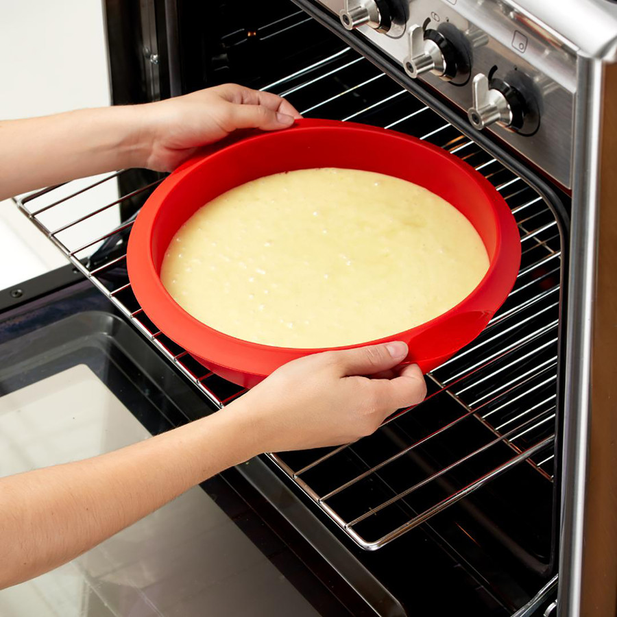 Lekue Kırmızı Silikon Pasta Kalıbı - 26Cm