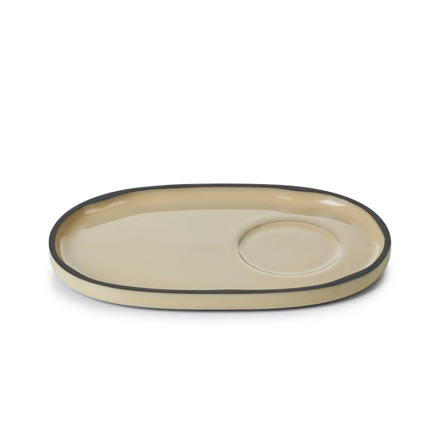 Revol Caractere Gourmet Açık Kahverengi Fincan Tabağı 18x11cm
