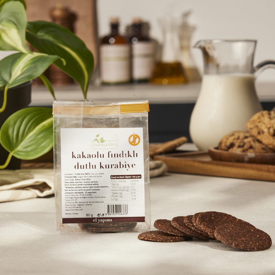 IMMUNFLEX KAKAOLU FINDIKLI DUTLU KURABİYE 80 GR