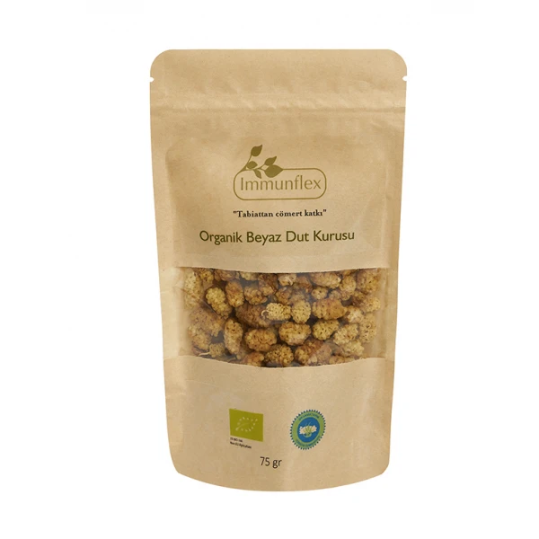 Immunflex Organik Glutensiz Beyaz Dut Kurusu 75 gr