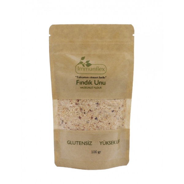 Immunflex Organik Glutensiz Fındık Tozu 100 gr