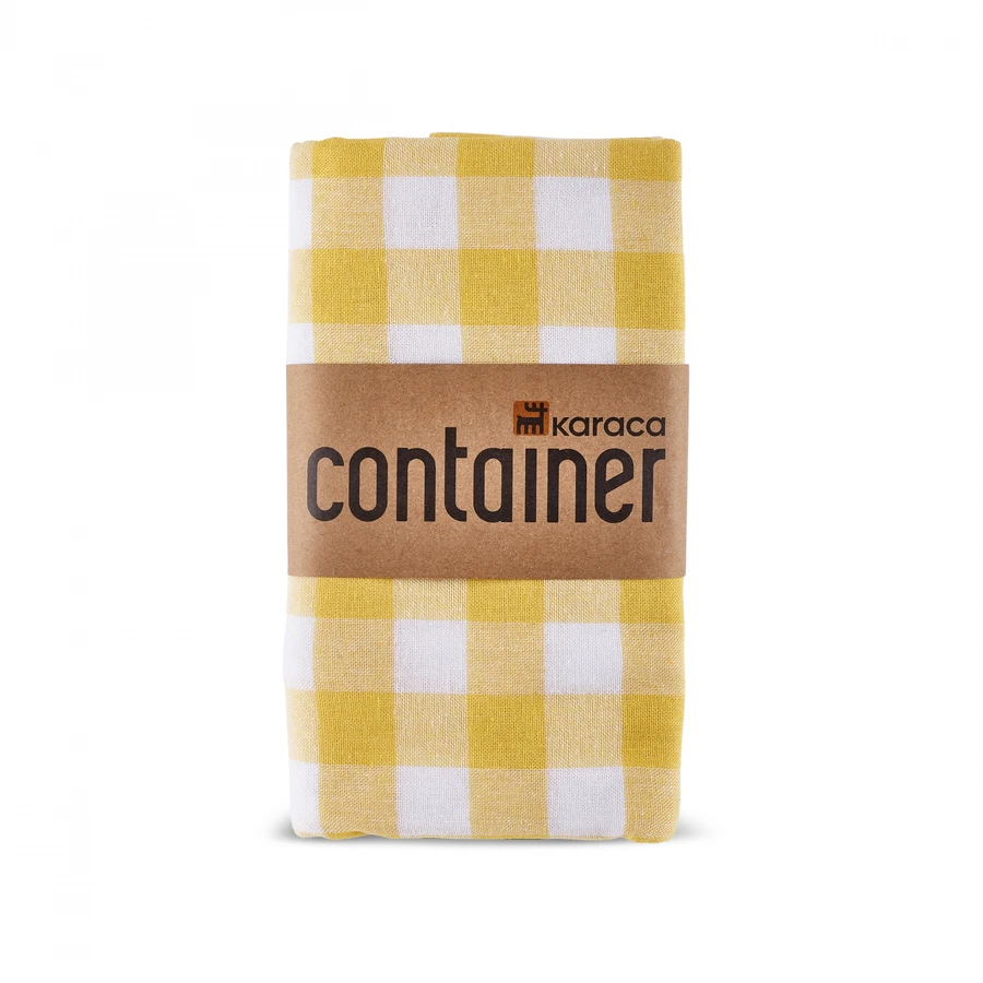 Karaca Container Pötikare Masa Örtüsü 160x160 cm Sarı