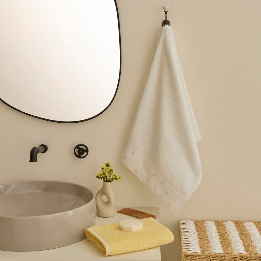 Kaşmir Home Tia 2'li El Havlusu Set Offwhite