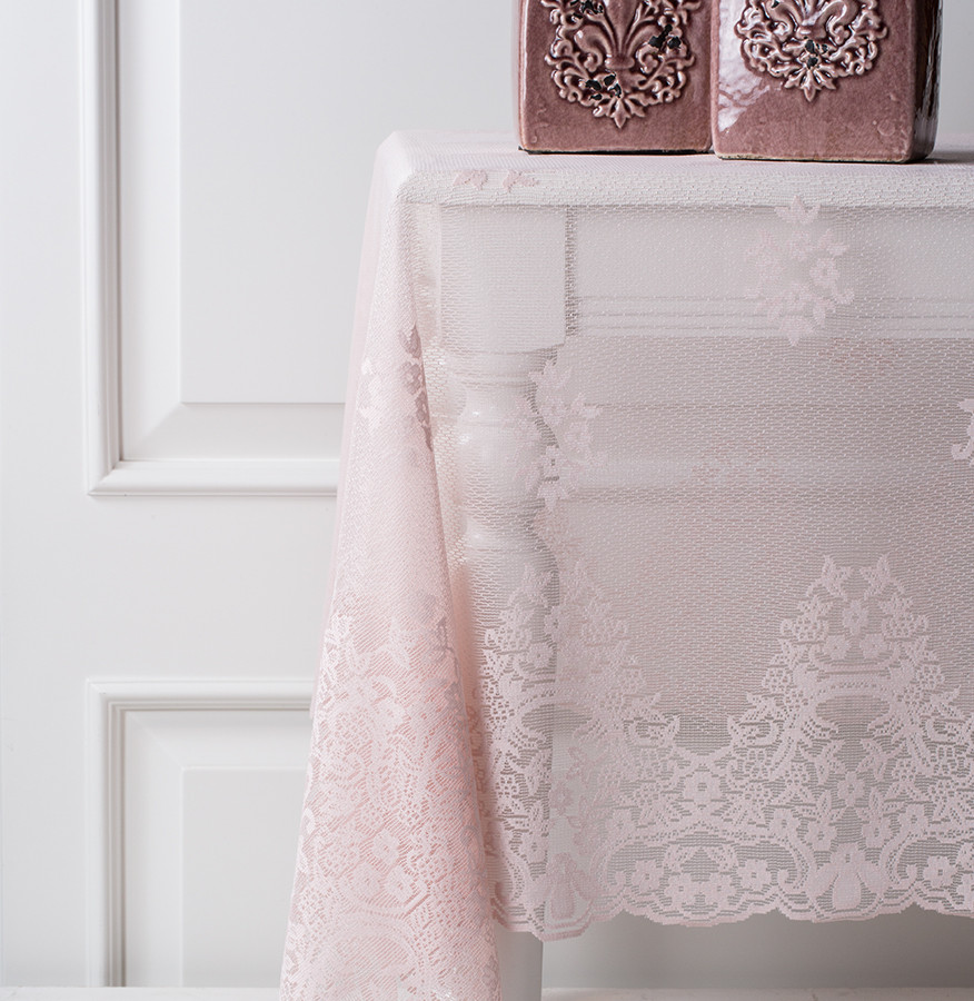 Karaca Home Laticia Pudra Raschel Masa Örtüsü 160x260