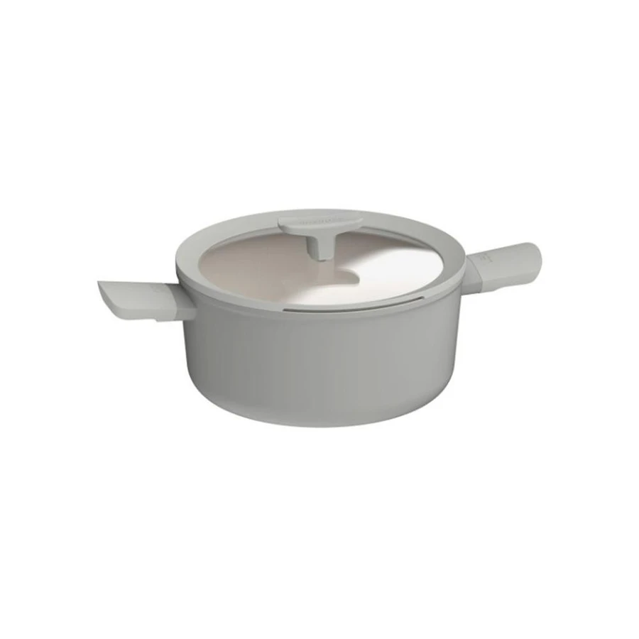 Berghoff Balance Moonmist Yapışmaz Seramik Kapaklı Tencere 24x11,5 Cm