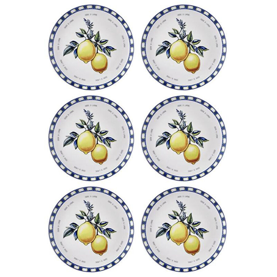 The Mia Odore Di Limone Servis Tabağı 6lı Set 26 Cm Odl004