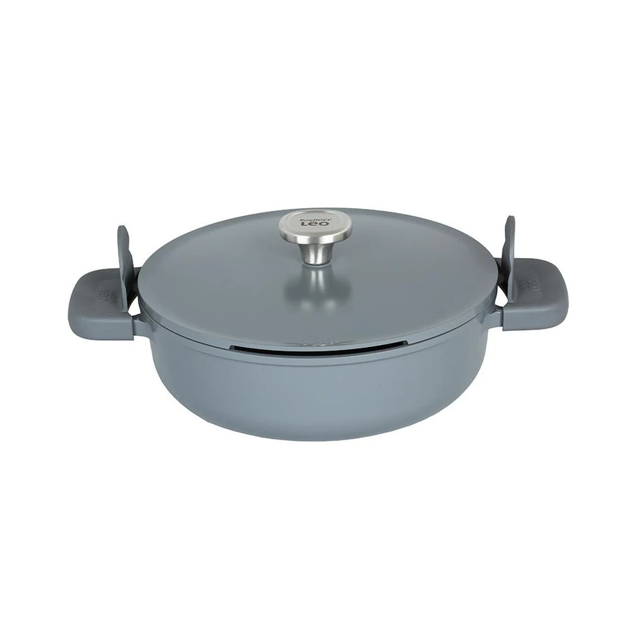 Berghoff Leo Phantom Smoked Grey Kapaklı Yapışmaz Sote Tavası 28 Cm