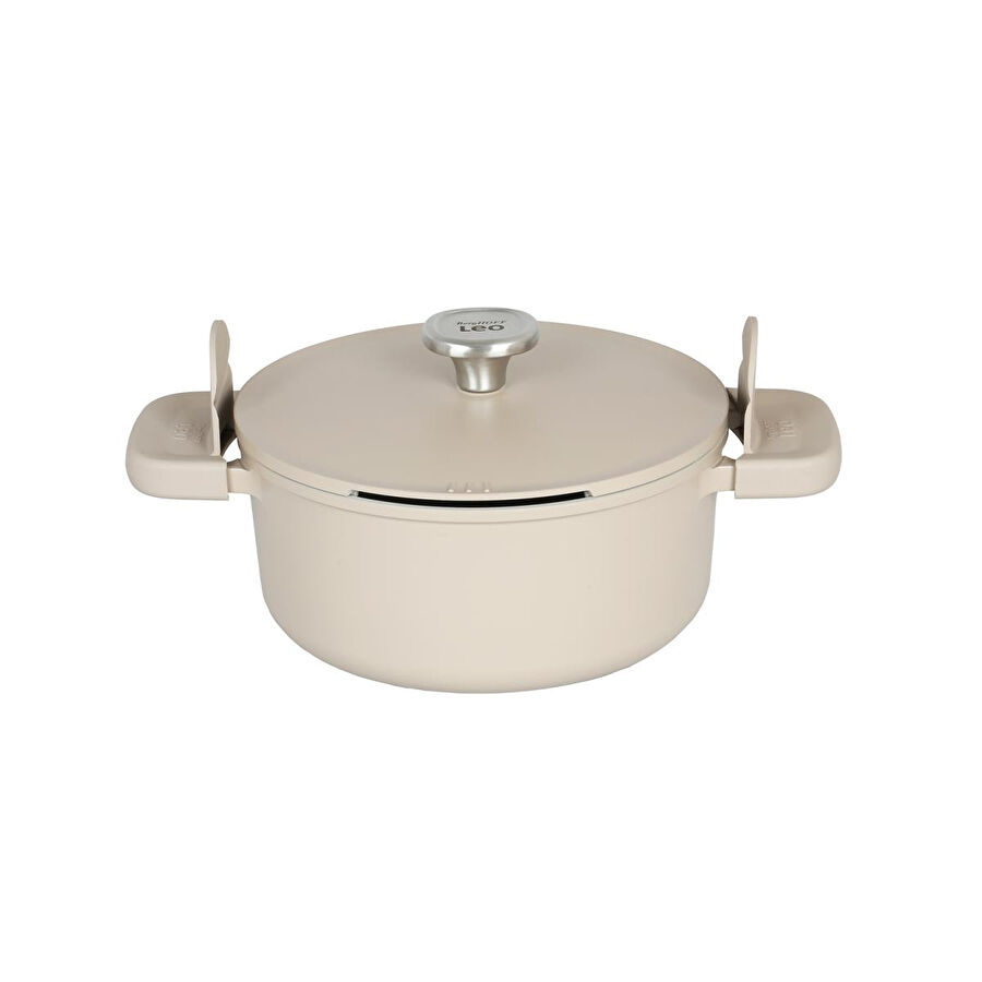 Berghoff Leo Phantom Kapakli Yapişmaz Tencere 24 Cm Latte