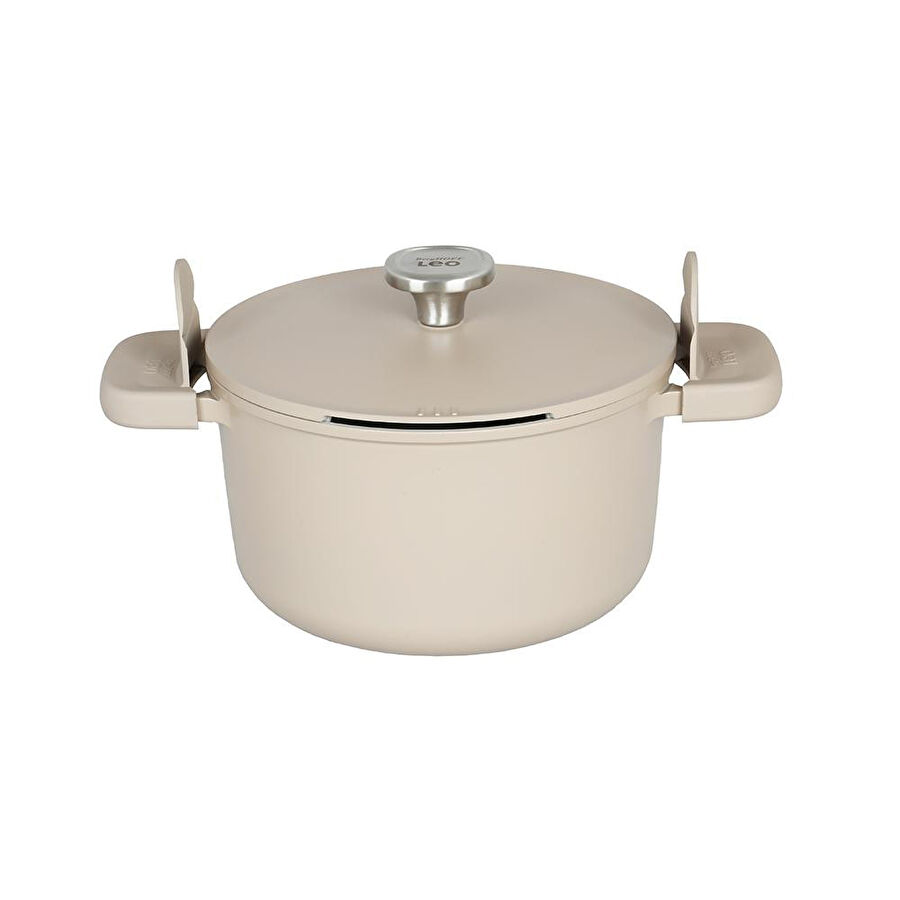 Berghoff Leo Phantom Latte Kapaklı Yapışmaz Derin Tencere 24 Cm