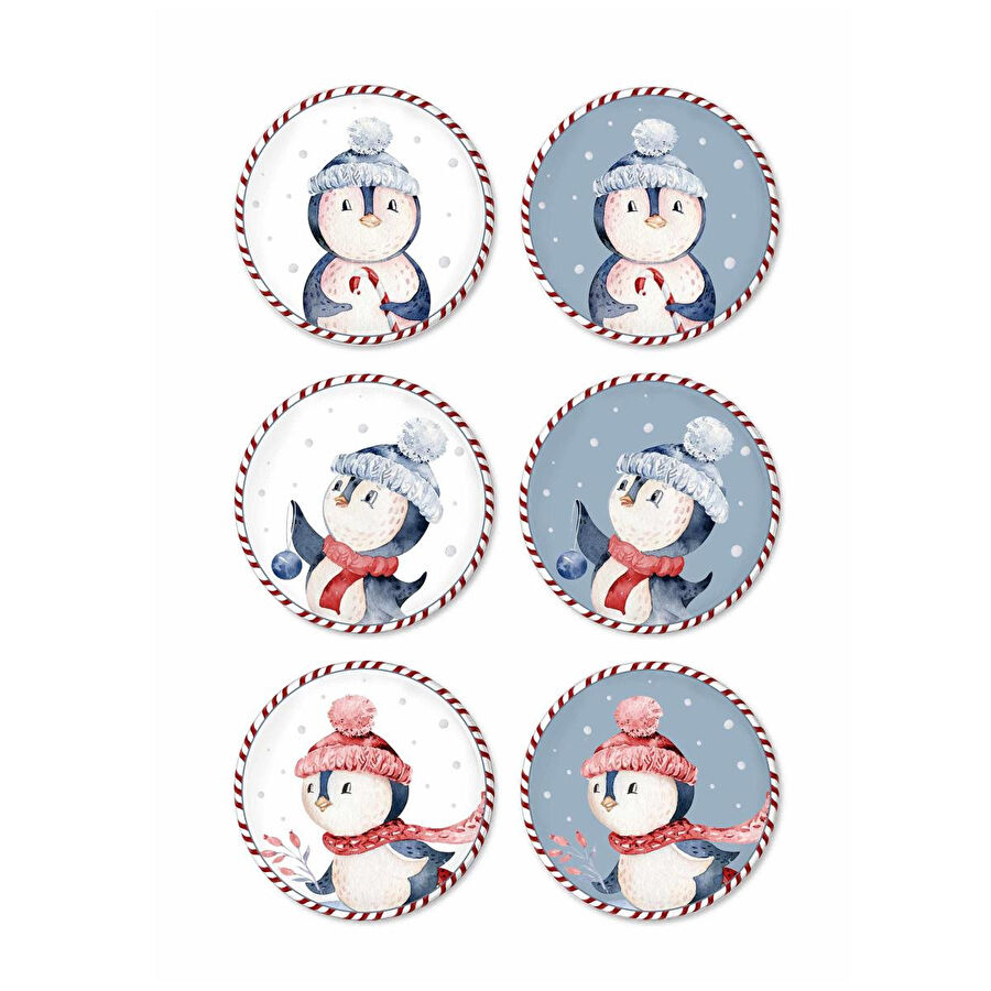 The Mia Penguin Pasta Tabağı 6 Lı Set 19 Cm New011