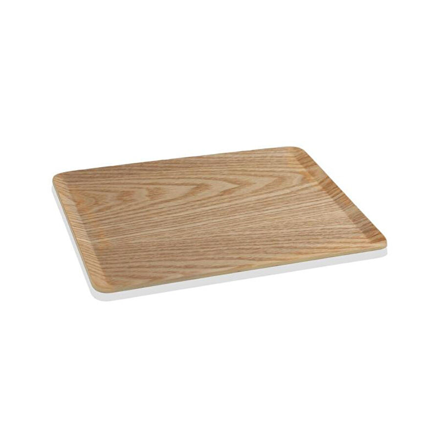 The Mia Natura Kaydırmaz Ahşap Tepsi 36x28 Cm