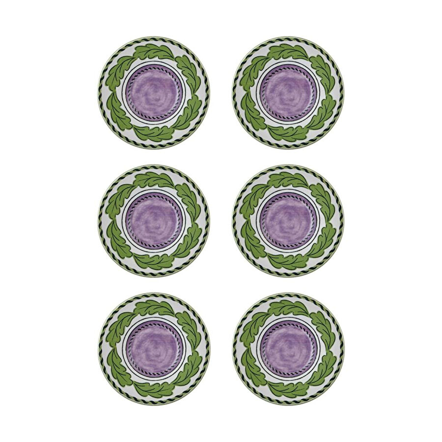 The Mia Provence Lavanta Çay Tabağı 6lı Set 13 Cm