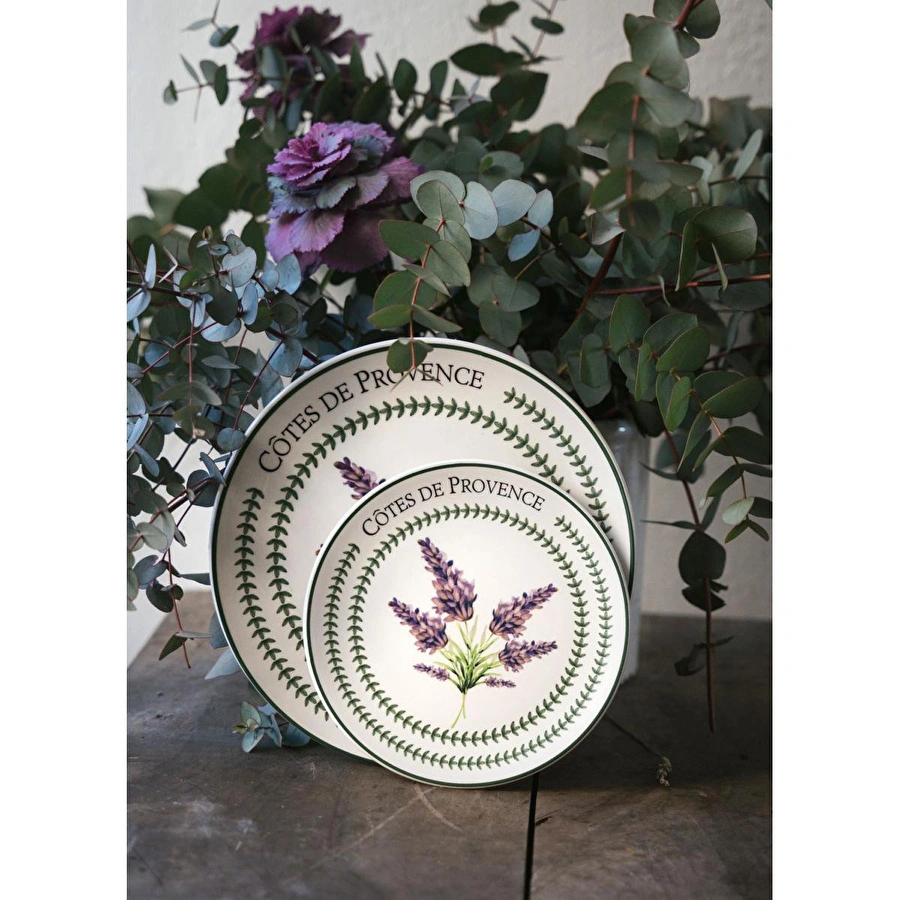 The Mia Provence Lavanta Servis Tabağı 6lı Set 26 Cm Prc04