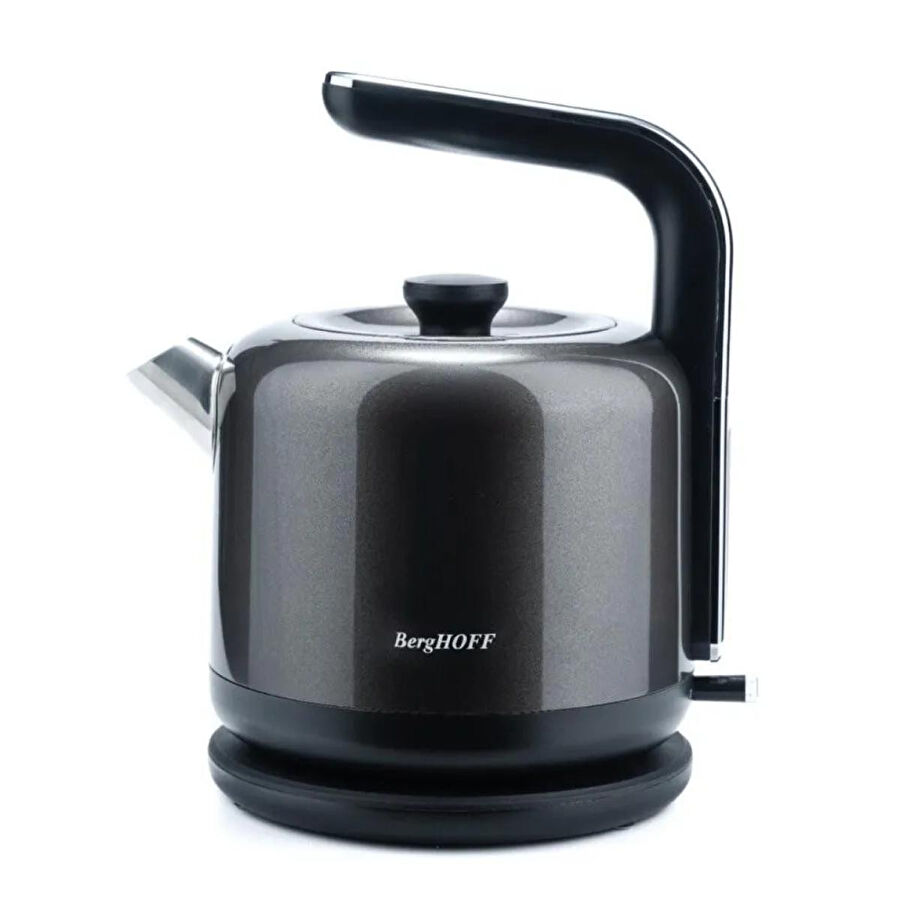 Berghoff Gem Metallic 1.7 L Su Isıtıcı – 2200 W, Paslanmaz Çelik | Koyu Gri
