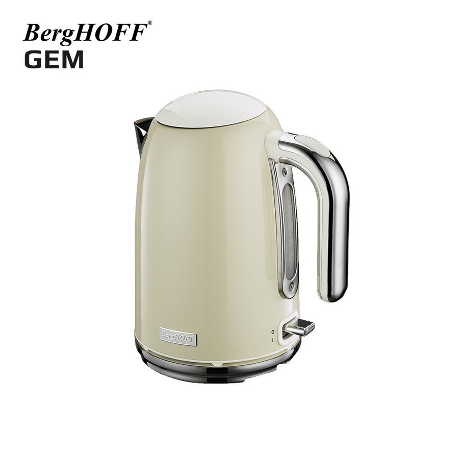 Berghoff Gem Retro 1.7 Litre Vanilya Krem Rengi Su Isıtıcısı