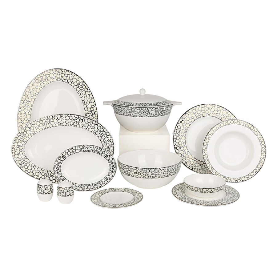 Royal Canterbury Silver Pearl Yemek Takımı 72 Parça
