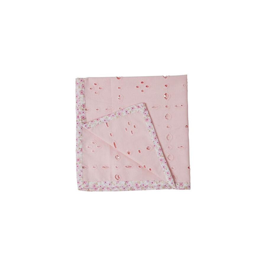 Rice Pembe Çiçekli Baskılı Peçete - 2'li Set