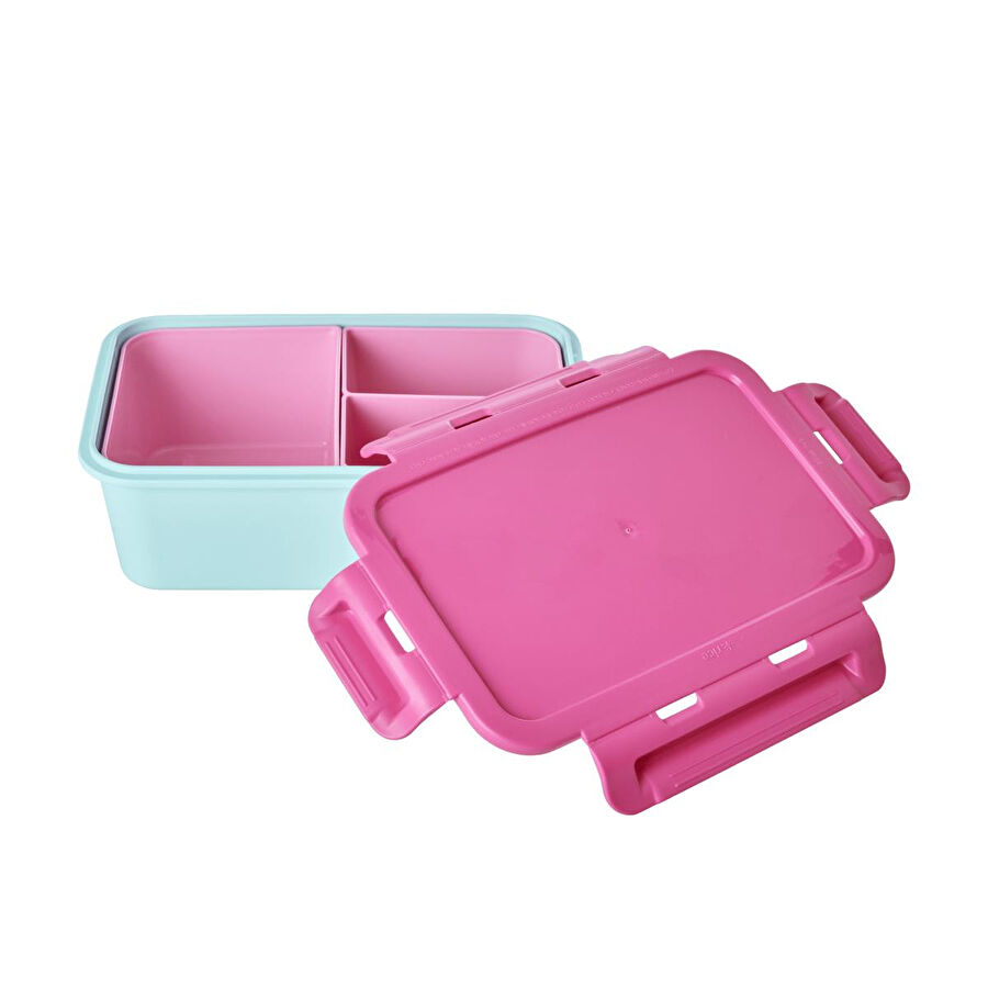 Rice Plastik Lunchbox - Fuşya And Mavi