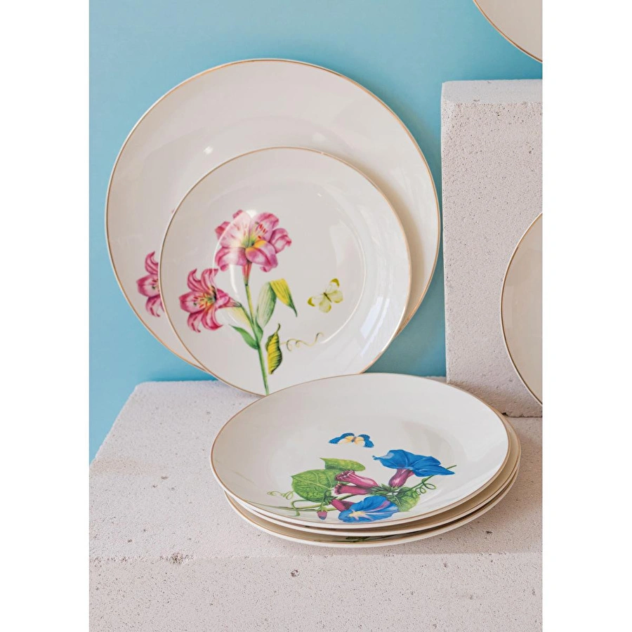 The Mia Blomma Pasta Tabağı 6 Kişilik