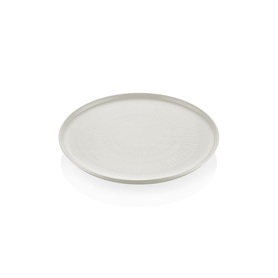 The Mia Noon Servis Tabağı 6lı Set Krem 26 Cm