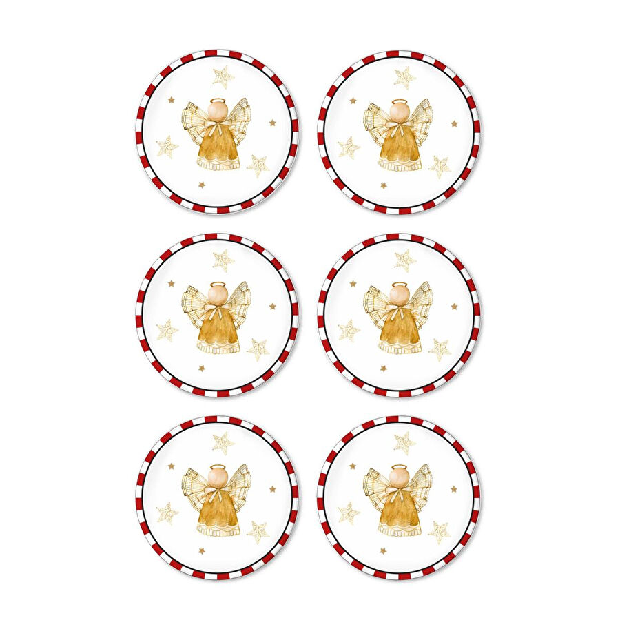 The Mia Globe Pasta Tabağı 6 Lı Set 19 Cm New029