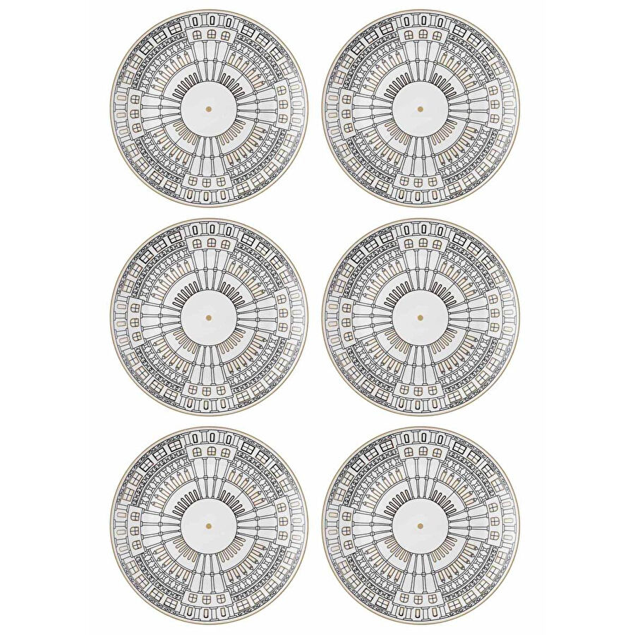 The Mia Citta Servis Tabağı 6 Kişilik