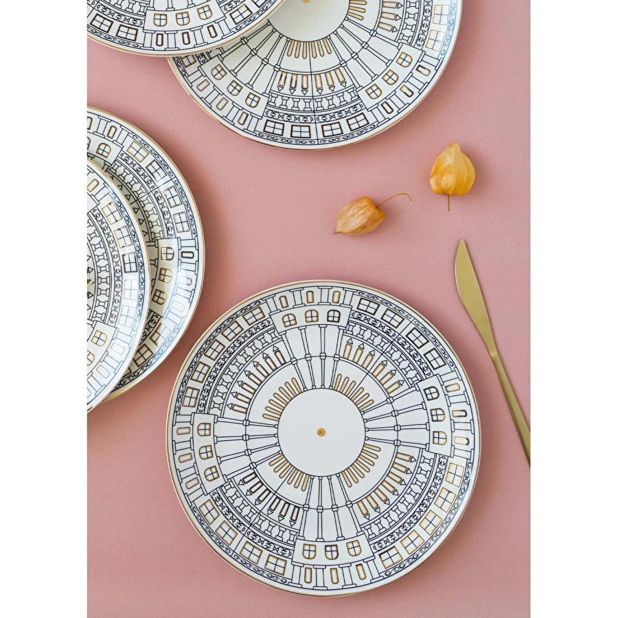 The Mia Citta Servis Tabağı 6 Kişilik