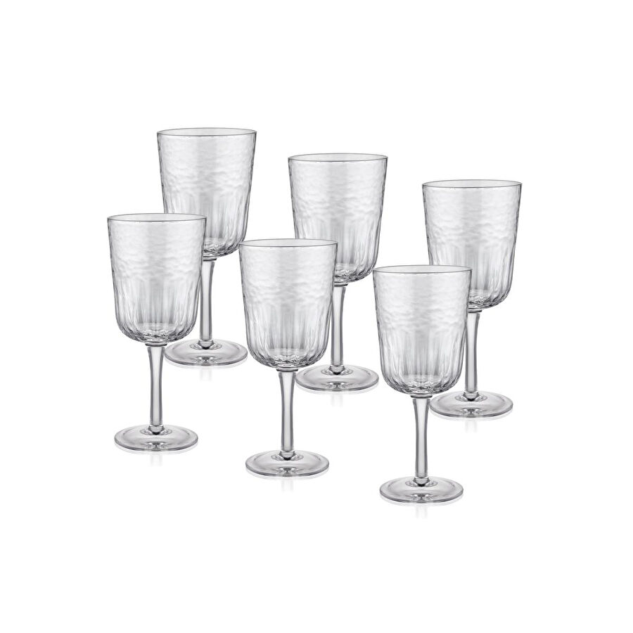 The Mia Steamy Şarap Kadehi 6lı Set 340 Ml