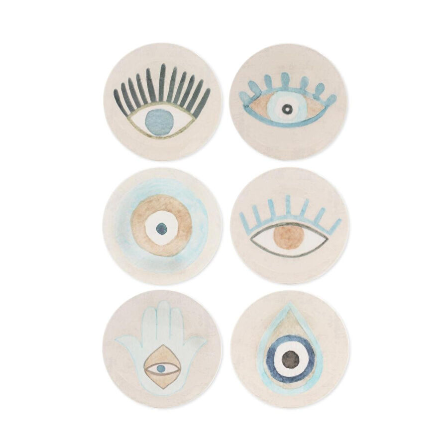 The Mia Amulet Pasta Tabağı 6lı Set - 19 Cm