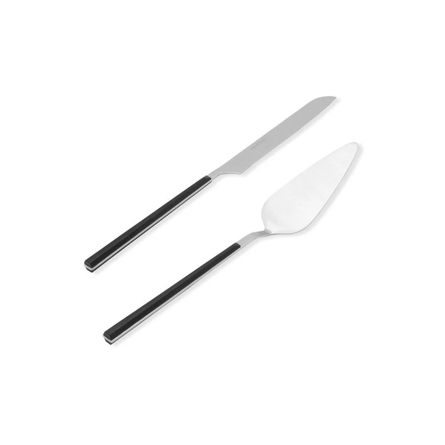 The Mia Bianco Pasta Servis Takımı Gümüş 2 Parça Ckb0251