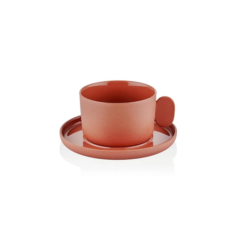 The Mia Cotta Limoges Çay Fincanı Terracota 250 Ml