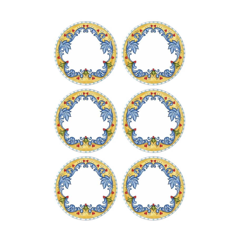 The Mia Limoncello Servis Tabağı 6lı Set 26 Cm