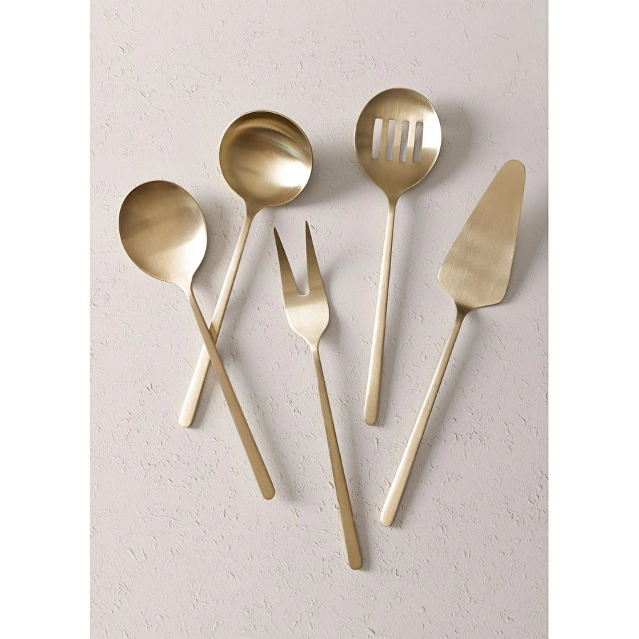 The Mia Giallo Servis Seti Şampanya Gold 5 Parça