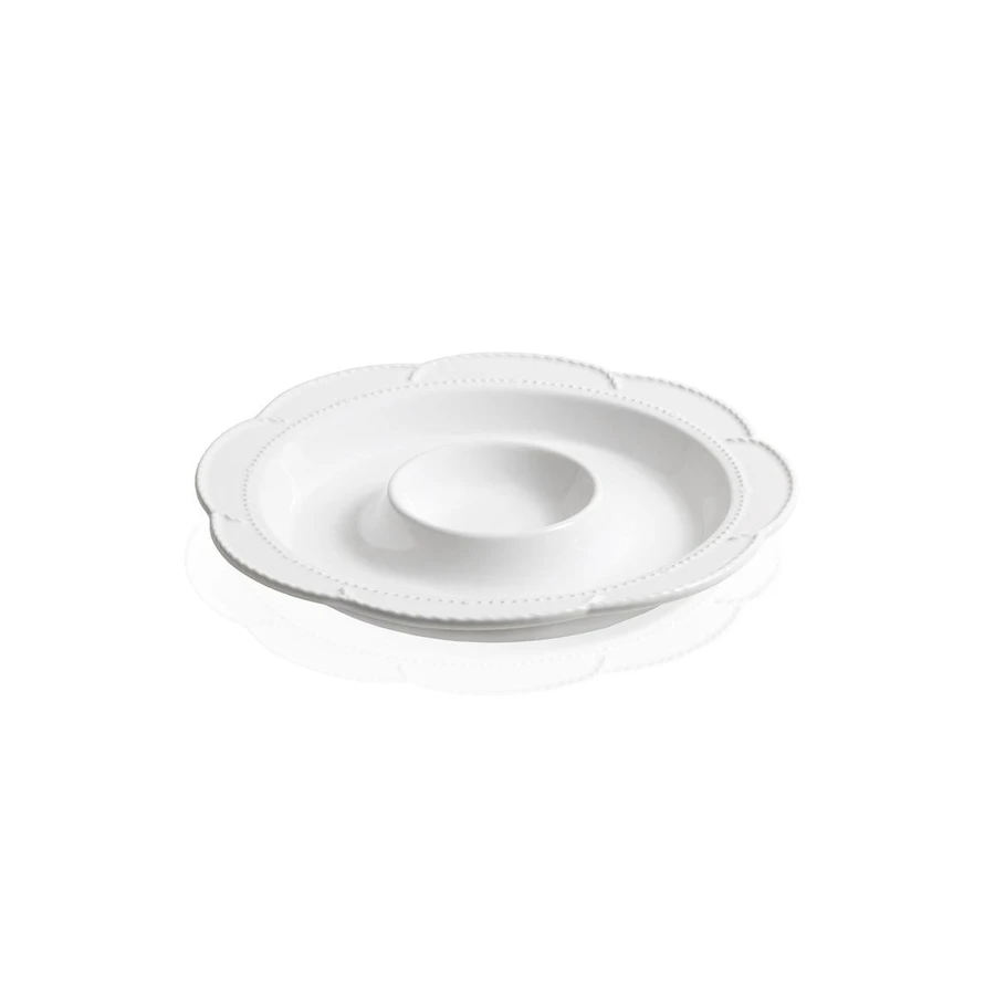 The Mia Grande Servis Tabağı Bölmeli Beyaz 39 Cm Grd0013