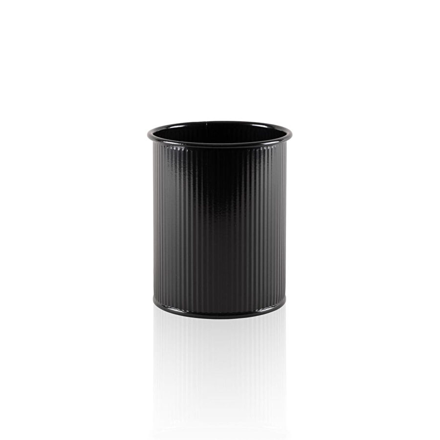 The Mia Stripe Tezgah Üstü Kaşıklık Siyah 13x11 Cm