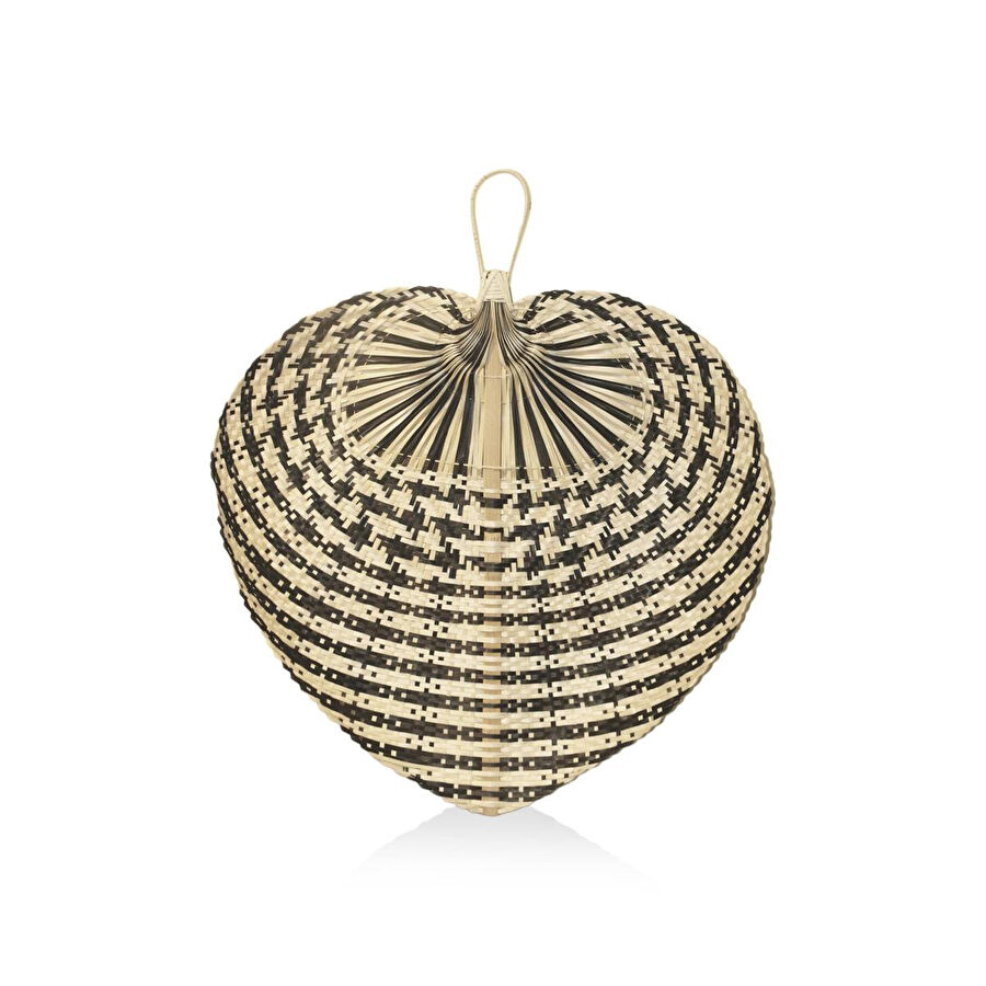 The Mia Dekoratif Bambu Duvar Dekoru Siyah 3x67x71 Cm