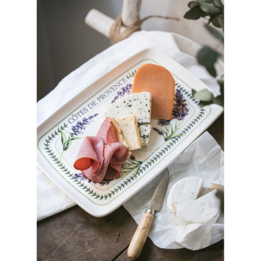 The Mia Provence Lavanta Dikdörtgen Servis 34x25 Cm Prc016