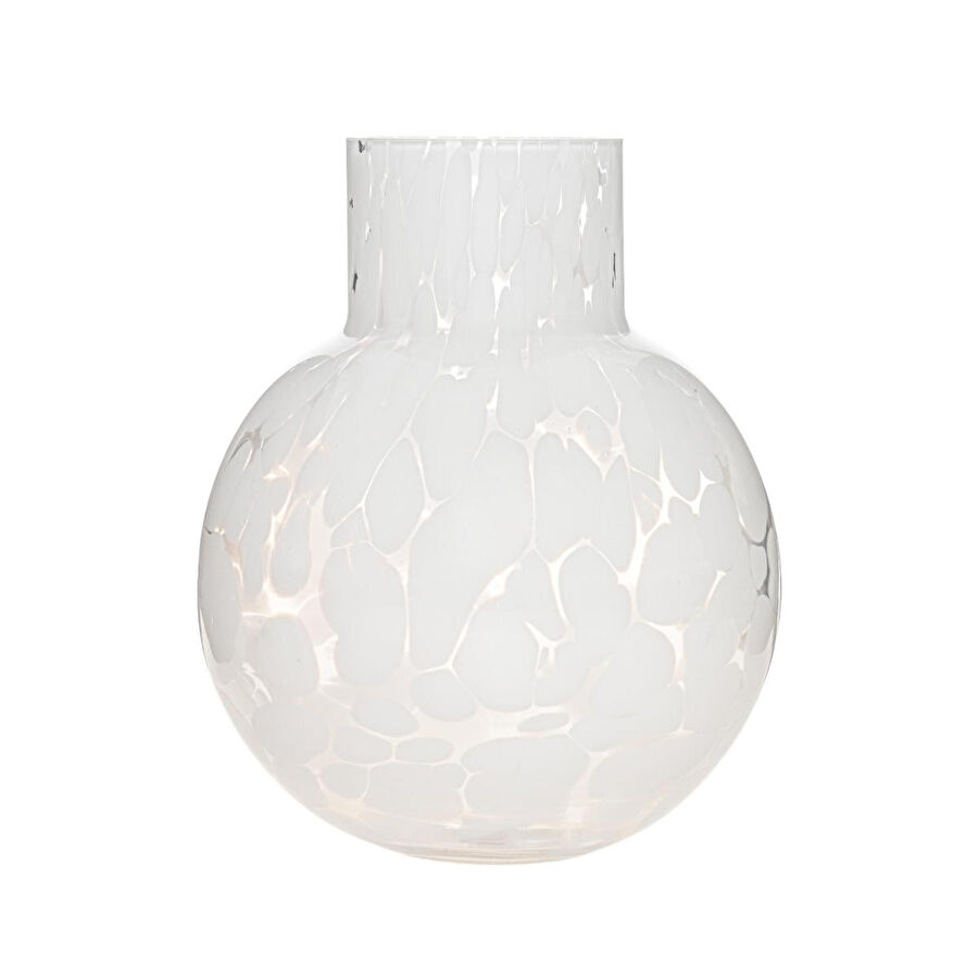 The Mia Blanco Cam Vazo 21x26 Cm