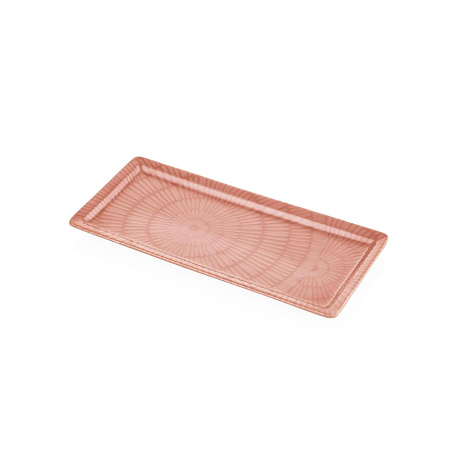 The Mia Noon Dikdörtgen Servis Somon 35x16 Cm