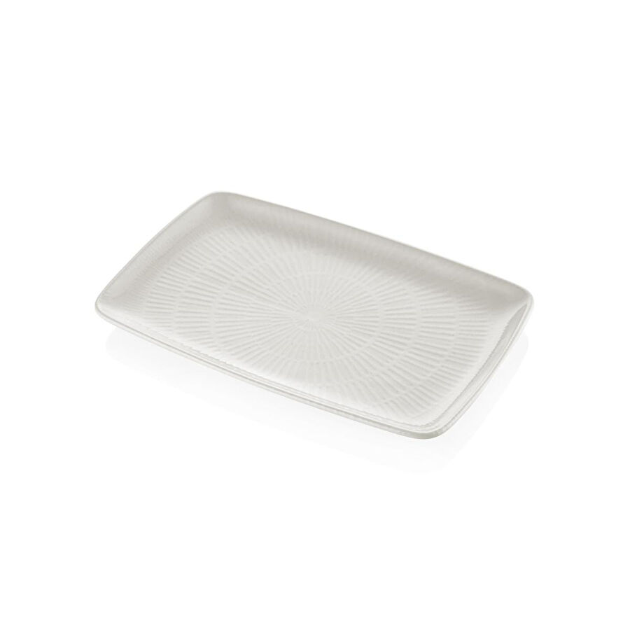 The Mia Noon Dikdörtgen Servis Krem 34x25 Cm