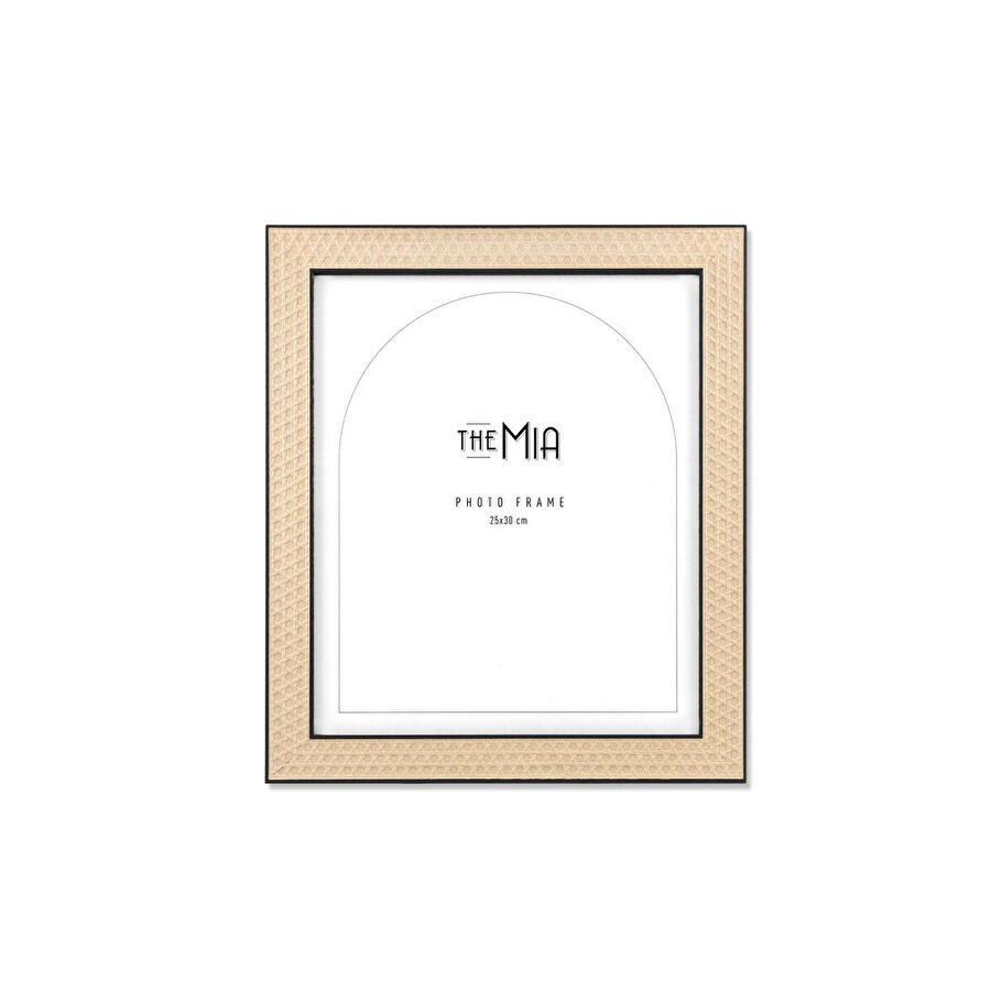 The Mia Rotan Fotoğraf Çerçevesi Siyah 30x25 Cm