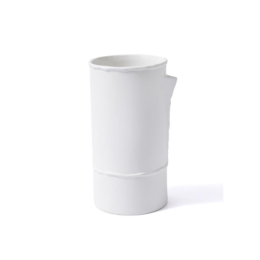 The Mia Licia Seramik Vazo Beyaz 19x16x31 Cm