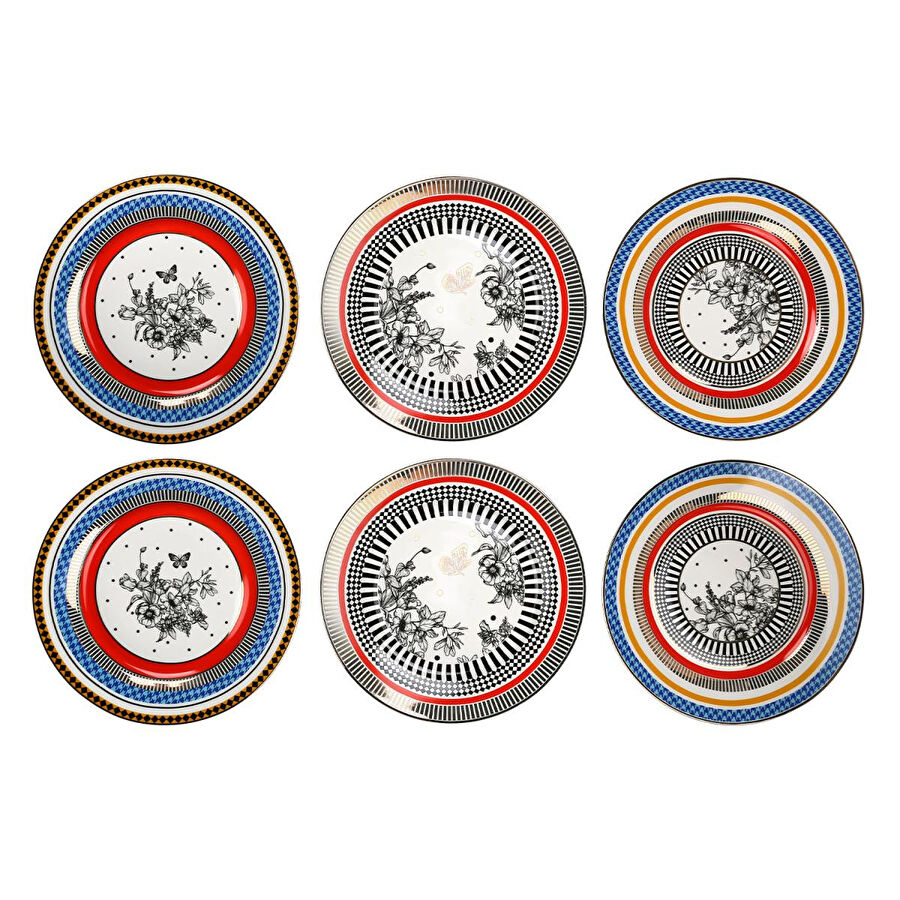 Lucky Art Maggey Bone 27cm 6li Tabak Seti